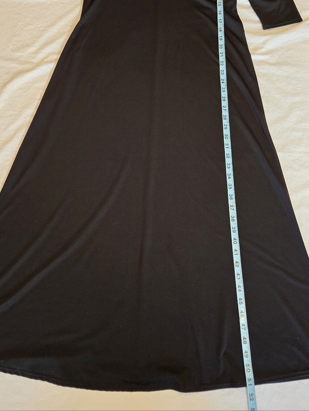 TravelSmith Black 3/4 Sleeve Maxi Dress - Picture 4 of 12